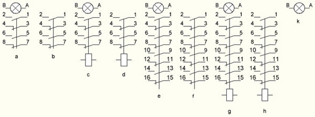 Электрические схемы ВК 16-19 