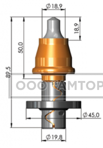 Дорожный резец Element Six RM3-T6 XL (Ø20мм) фото 1